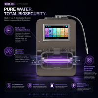 Machine ionisatrice d'eau alcaline premium 8 plaques 2000W Chauffage UV-C pH 2.8-11.2 Générateur d'eau riche en hydrogène pour la maison et l'hôtel