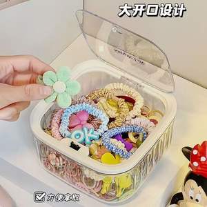 Boîte de rangement de bureau rectangulaire moderne en plastique PP sans BPA, étui de rangement portable pour bijoux de bureau pour filles - Product Image 4