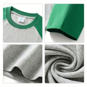 Camiseta de Manga Larga Unisex de Alta Calidad, Personalizada al por Mayor, con Diseño de Dos Colores, 100% Algodón, a la Moda - Product Image 4