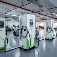 Station de recharge pour véhicules électriques 7kW/22kW/120kW Nouvelle Ganzhong GZ-DC-160L-2 7kW-240kW Chargeur rapide DC pour VE certifié CE TUV Prise Type 2 CCS Station solaire domestique zéro émission Chargeur rapide DC