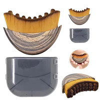 Brosse de massage faciale portable pour le visage, outil de beauté, brosse sèche pour le visage, masseur de contour facial, sculpture de la mâchoire, poils doux, brosse de massage lymphatique pour le visage