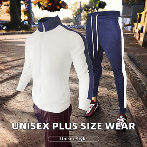 Trajes Deportivos Personalizados al por Mayor para Adultos, Unisex, Tallas Grandes, Otoñales, Deportivos, de Algodón/Poliéster, Peso Medio, Largos - Product Image 2