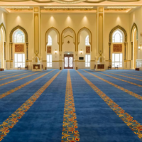 Tapis de prière de haute qualité pour églises royales, hôtels et salles de conférence, tapis en ruban tissé à la machine en nylon, tapis de mosquée musulman