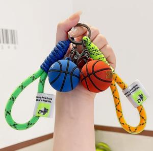 High Quality Edition Functional Artistic Innovative 3D Mini Silicone Basketball Ball <b>Key</b> <b>Ring</b> Keychain for <b>Bag</b> - Product Image 1
