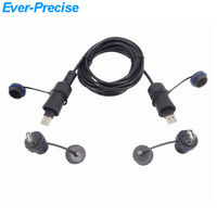 Cable USB Impermeable, Macho a Macho, Conector USB 2.0 M20, Acoplador Hembra a Hembra, IP68