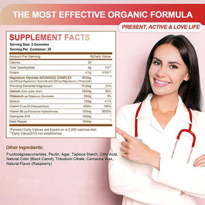 Compléments Naturels OEM pour le Stress, le Sommeil et la Récupération, Gummies au Magnésium pour Adultes, en Vente, Forme de Dosage <span class=keywords><strong>Vitamin</strong></span>ée, Ne Convient Pas aux Femmes Enceintes - Product Image 5