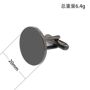 Ywyougang - Mancuernillas Redondas de Acero Inoxidable de 20 mm Personalizables con Grabado, Mancuernillas de Disco en Blanco para Hombre, Regalo de Boda - Product Image 2