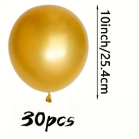 Ballons dorés métalliques brillants de 10 pouces, ballons en latex doré chromé pour mariage, anniversaire, événement de célébration dorée