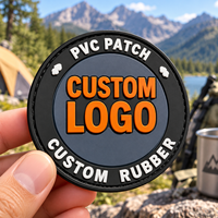 Patchs en caoutchouc PVC 3D personnalisés, logo en caoutchouc moulé souple, badges tactiques, patchs pour chapeaux à presser à chaud