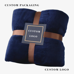 2025년형 초극세사 두꺼운 따뜻하고 포근한 100% 폴리에스터 솔리드 플란넬 플리스 니트 담요 사계절용 소파 침대용 - Product Image 4