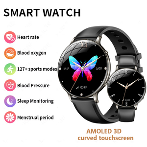 Montre connectée intelligente M201 pour femmes, écran AMOLED, étanche IP68, mesure de la pression artérielle, fréquence cardiaque, cycle <span class=keywords><strong>menstruel</strong></span>, avec lumière puissante - Product Image 1