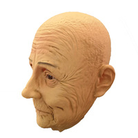 Halloween drôle masque de clown en latex Halloween, masque d'Halloween led s'allume, cosplay Halloween masques vieil homme couvre-chef transgenre