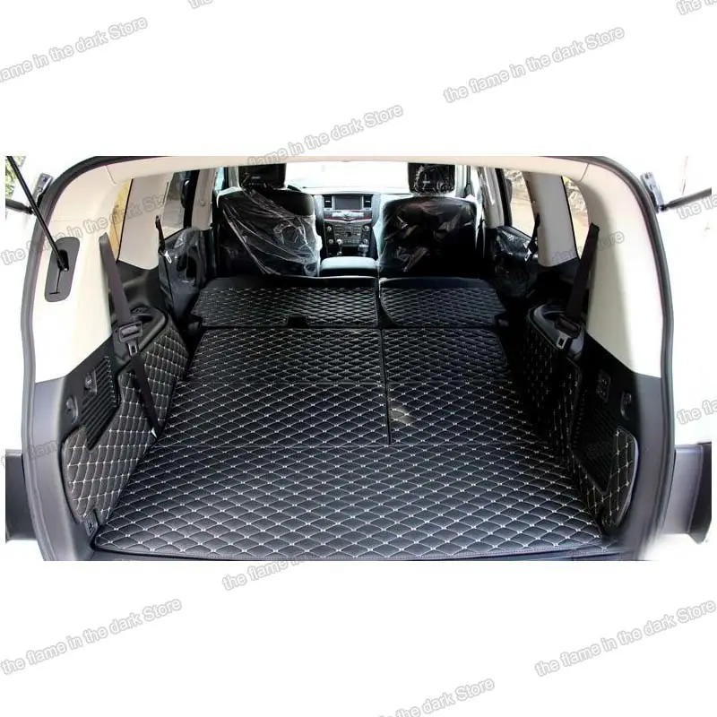 Boot arka organizatör deri araba gövde mat kargo mat infiniti qx56 2010 2011 2012 2013 5d kargo astarı