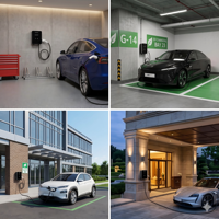 Estación de Carga para Vehículos Eléctricos Wallbox de 7kW/22kW con Protección IP54 a Prueba de Agua, Precio de Fábrica al por Mayor