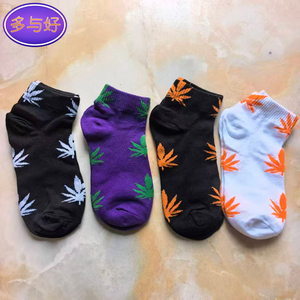 ถุงเท้าข้อสั้นแฟชั่นปักลายใบเมเปิ้ล ทออย่างดี ใส่สบายสำหรับฤดูใบไม้ผลิ ราคาถูก สำหรับผู้หญิง ตลาดแอฟริกา - Product Image 1