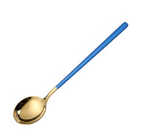 Cuillère à soupe à tête ronde et long manche DFC0306 19cm 20cm 19.5cm, en matériau coloré ou non coloré, autres - Product Image 5