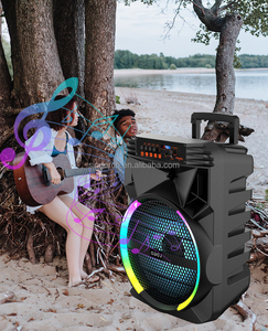 ABS-15101 Vente chaude Enceinte de fête audio <span class=keywords><strong>15</strong></span> <span class=keywords><strong>pouces</strong></span> avec écran numérique RVB, karaoké sans fil, chariot extérieur avec micro - Product Image 6