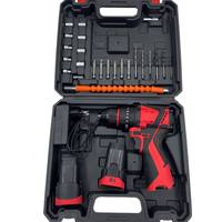 Perceuse à percussion électrique sans balais, sans fil, au lithium, à vitesse variable, rechargeable, mini-tournevis, kit de construction OEM