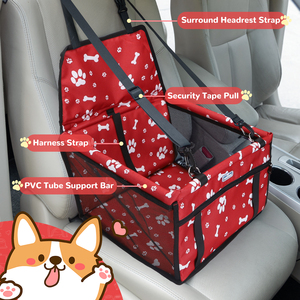 Seggiolino auto per cani Nobleza pieghevole e lavabile seggiolino per auto di sicurezza per animali domestici per cani e gatti realizzato in borse da viaggio in materiale Oxford - Product Image 3