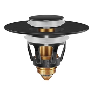 Universal 2 in 1 <b>Bathroom</b> Drain Stopper Sink <b>Plug</b> with Anti-Clogging Filter Basket, <b>Bathroom</b> Pop up Sink Stopper Drain Strainer - Product Image 1