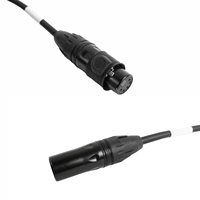 Câble DMX professionnel FCONNR IP65 étanche 5 broches DMX512 pour éclairage LED extérieur et effets de scène