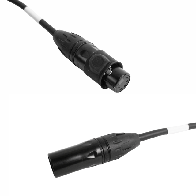 FCONNR Professional IP65 Waterproof 5Pin DMX Cable DMX512 for Outdoor LED Lighting & Stage Effects