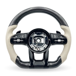 Volant en fibre de carbone à 3 branches X253 213 Classe 176ml C G63 S C200 C300 pour S205 GLC GLA <span class=keywords><strong>GTS</strong></span> E210 CLS GLE211 W205 E350 - Product Image 3