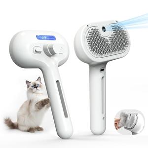 Cepillo Pulverizador Autolimpiante para Mascotas, Cepillo Deslanador para Perros y Gatos, Herramienta de Aseo Antipelos Voladores con Base de Tanque de Agua, Venta al por Mayor - Product Image 1