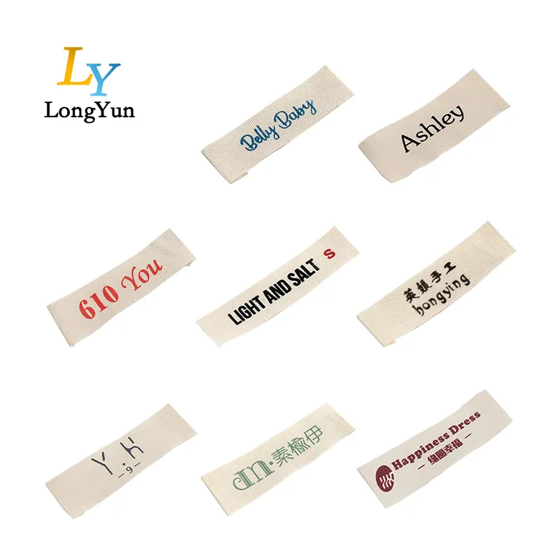 Factory Cheap Price Custom Name Logo Damask Garment Woven Labels for Clothing and Cloth custom woven labels