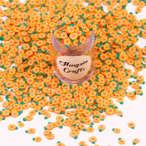 Bolas de arcilla polimérica con diseño de margaritas, mezcla de flores y arcilla polimérica de 5 MM, 1 kg/bolsa - Product Image 3