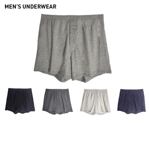 Calzoncillos bóxer holgados de algodón para hombre, pantalones Aro informales de cintura media para dormir, Bóxer cómodo con cintura elástica para el hogar para hombre con tela de punto - Product Image 3