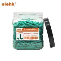 Elehk M7*25mm Chevilles d'expansion en plastique pour fixation murale, type étoile, compatibles avec vis de calibre 10-12, chevilles murales, chevilles d'expansion