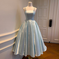 Robe longue sans manches élégante en cachemire à séchage rapide, coupe crayon, col à bretelles, ornée de diamants, style princesse fantaisie Mori