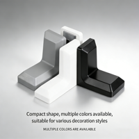 Support d'angle en forme de L en plastique/fer épais pour armoires de cuisine