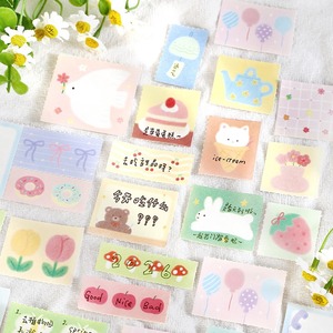 Bloc de Notas Kawaii Colorido de 50 Piezas con Diseños de Animales y Comida para Notas y Mensajes, Gran Venta - Product Image 1
