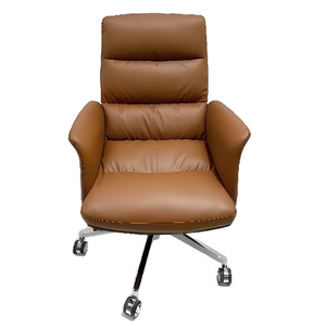 <span class=keywords><strong>Silla</strong></span> de Oficina Ergonómica Grande y Alta, Giratoria, de Cuero, Moderna, Ejecutiva, de Lujo, para Supervisor, con <span class=keywords><strong>Ruedas</strong></span> - Product Image 4