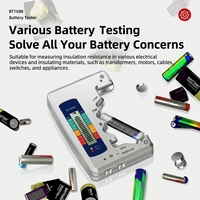 Détecteur de puissance de batterie haute précision, instrument de mesure numérique de la capacité avec affichage du niveau de charge restant