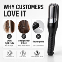 Tondeuse à cheveux électrique professionnelle sans fil pour pointes fourchues