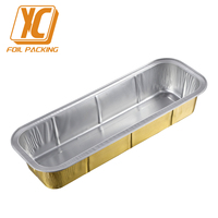 Moules à pain jetables en aluminium XC Y55 1000 ml avec couvercle en plastique PET pour livraison de produits de boulangerie