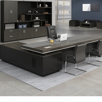 Muebles de Oficina Profesionales de Madera de China, Escritorio Ejecutivo en Forma de L, Escritorio para CEO, Director o Jefe