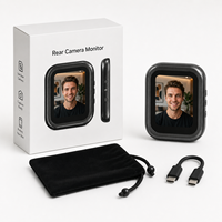 Moniteur miroir universel pour caméra arrière de téléphone pour diffusion en direct, écran miroir portable HD pour vlog avec télécommande