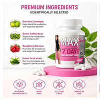 Capsules de soutien métabolique actif en 7 jours, marque privée, compléments naturels pour le remodelage corporel