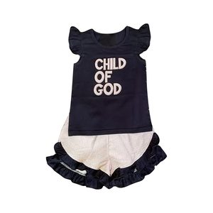 Conjunto de Ropa Infantil para Niñas, Primavera-Otoño, Informal, Transpirable, 95% Algodón, 5% Elastano, Camiseta y Pantalones Cortos, Nueva Colección - Product Image 4