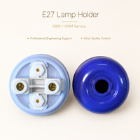 Douille de lampe E27 à fixation rapide avec base en bakélite et couvercle en plastique pour l'éclairage domestique