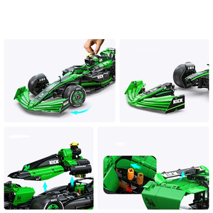 64010 <span class=keywords><strong>Sauber</strong></span> C44 Coche de Carreras, Bloques de Construcción de Modelos de Coches de Carreras, Juguetes de Ladrillos de Vehículos Superdeportivos, Regalos para Adultos y Niños - Product Image 4