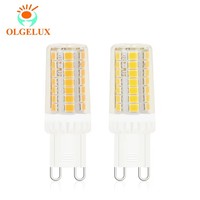 Bombillas LED G9 ETL/FCC OEM/ODM, Bombilla LED G9 sin parpadeo, Bombilla LED G9 de 4W tipo maíz, 110v-130v para lámparas colgantes