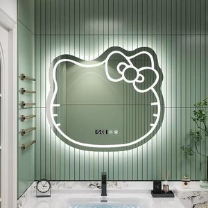 Espejo de pared con luz LED de diseño moderno, forma irregular para uso en salón, pantalla táctil inteligente para hoteles, peluquerías, fábrica - Product Image 2