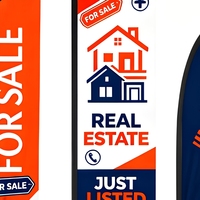 Drapeau en forme de goutte d'eau en polyester robuste personnalisé avec impression de logo par transfert thermique résistant aux intempéries pour l'extérieur