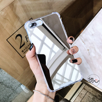 Coque miroir antichoc en TPU souple pour iphone, compatible modèles 6, 6S Plus, 7, 8, 8, XS MAX, SE, XR, 8, 11, 12, 13 Pro Max, mini, X, 10, 8Plus, transparente