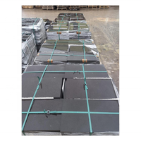Carreaux de marbre noir flammé de qualité supérieure, design moderne durable, finition polie pour allées de jardin, piscines, cheminées et sols extérieurs